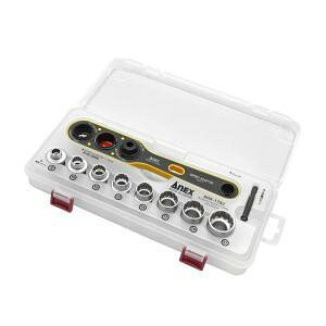 �A�l�b�N�X�c�[�� �I�t�Z�b�g�A�_�v�^�[17mm �\�P�b�g�Z�b�g AOA-17S1