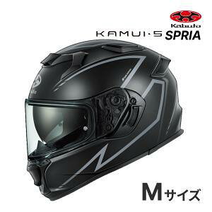 OGK KABUTO(�I�[�W�[�P�[�J�u�g) KAMUI 5 SPRIA : �t���b�g�u���b�N�V���o�[ : M�T�C�Y(57-58)