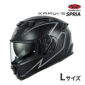 OGK KABUTO(�I�[�W�[�P�[�J�u�g) KAMUI 5 SPRIA : �t���b�g�u���b�N�V���o�[ : L�T�C�Y(59-60)