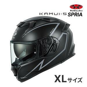 OGK KABUTO(�I�[�W�[�P�[�J�u�g) KAMUI 5 SPRIA : �t���b�g�u���b�N�V���o�[ : XL�T�C�Y(61-62)