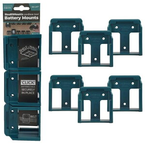StealthMounts �X�e���X�}�E���g �o�b�e���[�}�E���g�}�L�^18V�p(6����)�u���[ (BMMK18BLU6 3624)