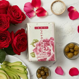 【オーナーイチ押し】【送料無料】川口喜三郎の石鹸　なにかのご塩石鹸ローズ（1個）（何かのご塩石けん） 無添加 自然 手作り石鹸 Handmade in JAPAN