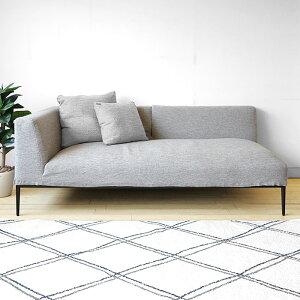 【コーナーソファ】 片肘ソファ 2Pソファ 2人掛けソファ 受注生産商品 ポケットコイル フルカバーリング スチール脚 金属脚 ※クッション別売り