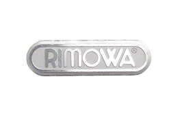 リモワ　[RIMOWA]アルミロゴシール 1個 純正パーツ カスタマイズに修理交換に　サイズ（横幅）44mm