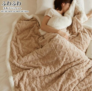 送料無料 ブランケット 毛布 ボア ひざ掛け 厚手 150×200cm 200cm×230cm フェイクファー ふわふわ もこもこ かわいい やわらか あったか 暖かい 無地 北欧 おしゃれ マルチカバー ソファカバー 膝