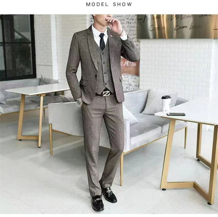 楽天市場】「品質良い」スーツ メンズ スリーピース タキシード 紳士服 