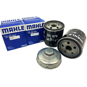 【2点で¥250offクーポンあり】(オイルフィルター 2個& フィルターレンチ 1個セット) プジョー シトロエン オイルエレメント オイルフィルターレンチ 76mm 14角 脱着二面幅27mm MAHLE マーレ OC9