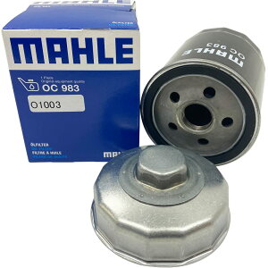 【2点で¥250offクーポンあり】( オイルフィルター 1個& フィルターレンチ 1個セット) フィアット オイルエレメント オイルフィルターレンチ 76mm 14角ケース 脱着二面幅27mm MAHLE マーレ OC983/