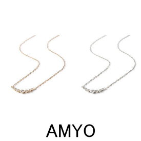 AMY O エイミーオー ネックレス 海外ブランド ジュエリー アクセサリー 【単品】 ネックレス クリスタル キュービックジルコニア カーブドバーネックレス ゴールドヴェルメイユ シルバー ネックレス 重ね着け レイヤード レディース ネックレス セレブ おしゃれ 送料無料