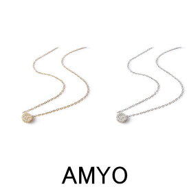 AMY O エイミーオー ネックレス 海外ブランド ジュエリー アクセサリー 【単品】 ネックレス クリスタルパヴェ キュービックジルコニア ディスクネックレス ゴールドヴェルメイユ シルバー ネックレス 重ね着け レイヤード レディース ネックレス セレブ おしゃれ 送料無料