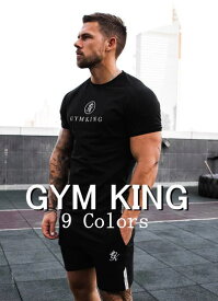 GYM KING ハーフパンツ メンズ 海外ブランド スポーツウェア ハーフパンツ メンズ スポーツ 膝上 ショートパンツ ジム レギュラーフィット ショート丈 プロ ジャージー ショーツ フィジーカー ボディビル ショートパンツ フィジーク ショーツ 【取寄】【ボトムス単品】