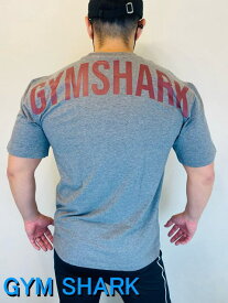 【在庫限】ジムシャーク Tシャツ メンズ スポーツ 海外ブランド 大きいサイズ スポーツウェア メンズ スポーツ ジム 筋トレ 半袖 オーバーサイズ ボディビル Tシャツ バックロゴ パワー オーバーサイズ グラフィックTシャツ フィジーク ウェア ボディビル 【トップス単品】