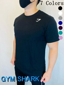 ジムシャーク Tシャツ メンズ スポーツ 大きいサイズ ジム ジムシャーク Tシャツ メンズ 筋トレ 半袖 レギュラーフィット ボディビル Tシャツ スポーツ ソフトコットン クレスト トレーニングTシャツ ストレッチ フィジーク Tシャツ ボディビル 【トップス単品】