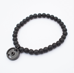 EGCgv[guXbg Y fB[X uXbg؃g ANZT[ uXbg o[uXbgJ[FBlack & Black Weight Plate BraceletAJuh uX