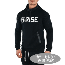 RISE GYM GEAR ライズジムギア トレーニングウエアボディビル ウェア パーカー トレーナー フード ジャージ アウターRISE パーカー ロゴプルオーバーMark Fitt フィジーク 送料無料 取寄せ【トップス単品】