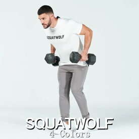 SQUAT WOLF スクワットウルフ Tシャツ メンズ 大きいサイズ 海外ブランド スポーツウェア Tシャツ メンズ 半袖 ジム 筋トレ ワークアウト ストレッチ コア エアロテック マッスルフィット トレーニング ジャージーTシャツ フィジーク Tシャツ ボディビル 【トップス単品】