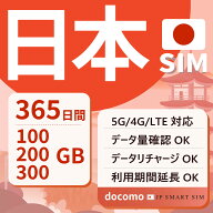 【10％OFF＋P10倍！楽天スーパーセール！】日本プリペイドSIM 365日間 100GB 200GB 300GB Docomo回線 大…