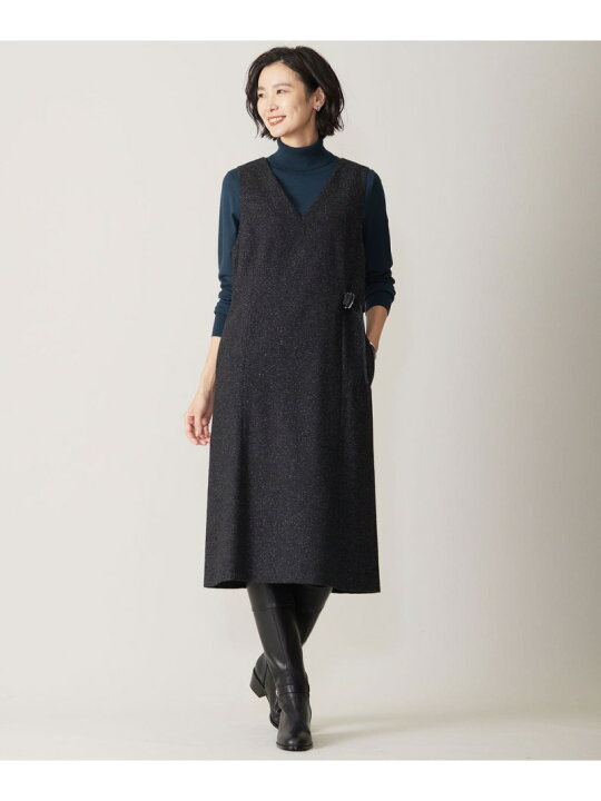 楽天市場】【SALE／50%OFF】シルクネップ ツイード ジャンパースカート 