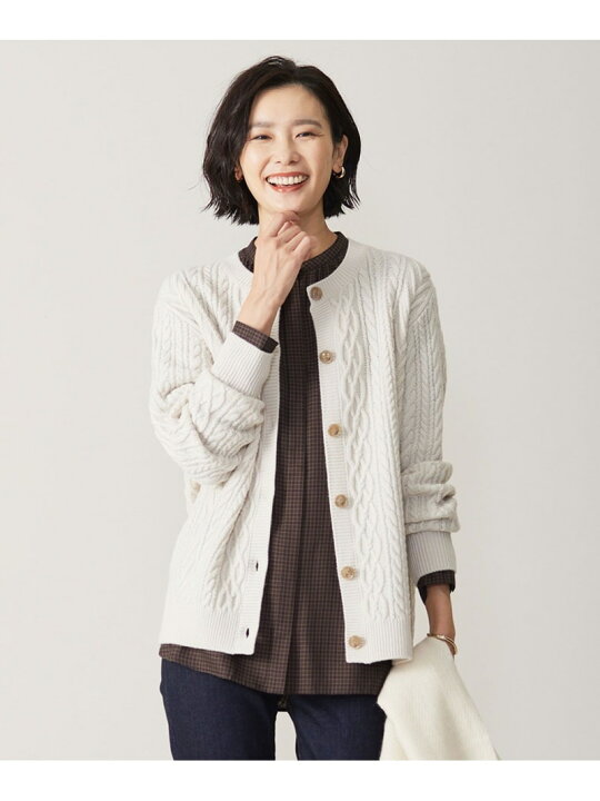 楽天市場】【SALE／50%OFF】【洗える】EIGER CORD アラン カーディガン 