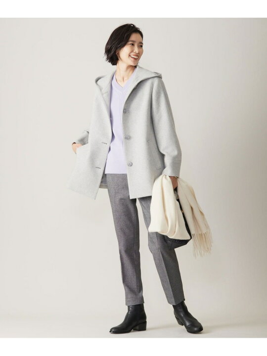 楽天市場】ショートビーバー フーデッド コート J.PRESS LADIES L 