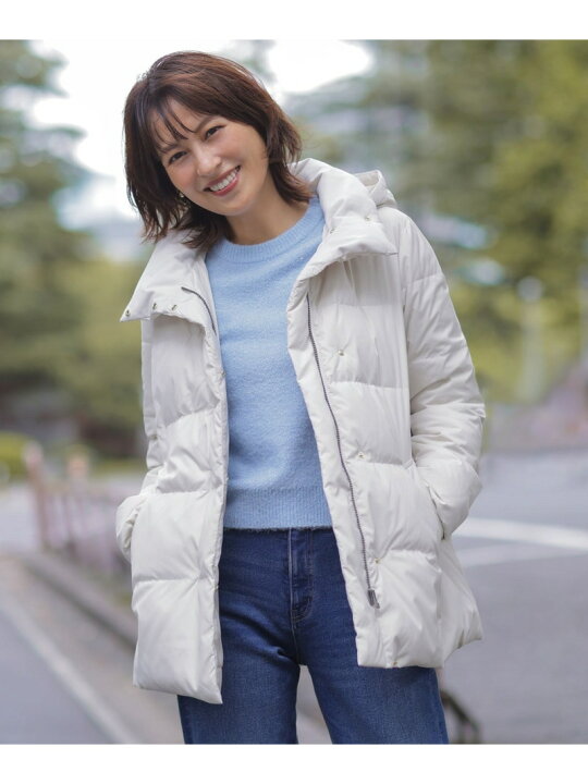 楽天市場】【洗える・2way】タフタダウン ミドル丈 コート J.PRESS 