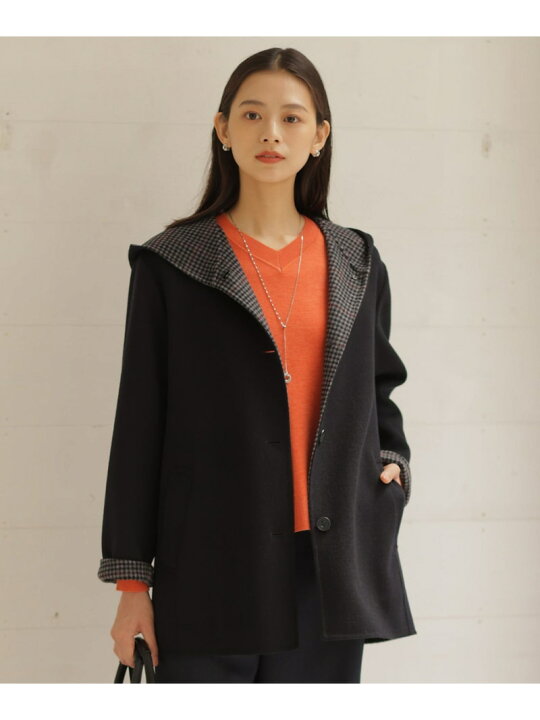 楽天市場】【SALE／50%OFF】ウールナイロンリバーチェック フード付き 