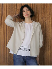 【冷房対策に】RELAXION Sheer ボイル フーデッド ジャケット J.PRESS ジェイプレス ジャケット・アウター その他のジャケット・アウター ベージュ カーキグリーン ネイビー【送料無料】[Rakuten Fashion]