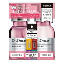 Dr.Once ドクターワンス SR シャンプー 400mL ＆ ヘアトリートメント 400mL + ニードル ショットセラム お試しアソートパウチ付きセット 1.5ml x 4包入 ストレートリカバリー ヘアケア
