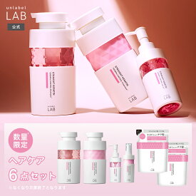 【KRコントロール ヘアケア6点セット】 KRコントロール ケラチン シャンプー・トリートメント 400mL + シャンプー・トリートメント（詰替え） 310mL + ヘアオイル 100mL + ヘアミルク 120mL 6点セット アンレーベルラボ