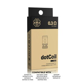 【DotMod】dotCoils 公式 dotPod Max / dotAIO V3タンク / dotAIO V2 / dotStick Revo / dotTank 25mm / 専用 ドットモッド ドットポッドマックス ドットエーアイオー ドットタンク コイル 電子タバコ コイル 交換用 VAPE【レビューで300円クーポン】