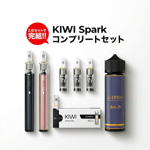 �d�q�^�o�R VAPE KIWI Spark �R���v���[�g�Z�b�g�b�X�^�[�^�[�L�b�g �{�́{POD�{���L�b�h�t�b�։� ���� �j�R�`��0