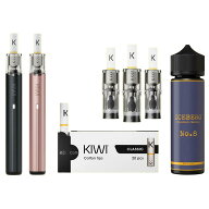 【★全商品ポイント10倍！】電子タバコ VAPE KIWI Spark コンプリートセット｜スターターキット 本体＋PO…