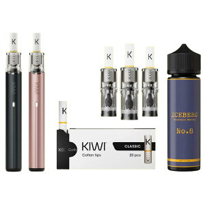 �d�q�^�o�R VAPE KIWI Spark �R���v���[�g�Z�b�g�b�X�^�[�^�[�L�b�g �{�́{POD�{���L�b�h�t�b�։� ���� �j�R�`��0