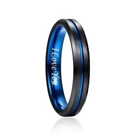 指輪 リング メンズ タングステン リング ブラック ブルーカーボン ファイバー ブラック ドラゴン ring メンズ指輪 アクセサリー おしゃれ シンプル かっこいい 色落ちにくい きらきら プレゼント ギフト 人気 幅4mm JQUEEN