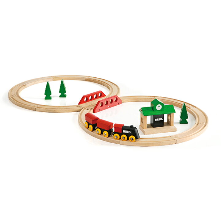 楽天市場】BRIO クラシックレール8の字セット【ブリオ BRIO 電車 