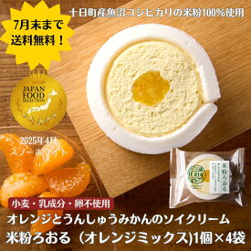 【7月末まで送料無料】【グルテンフリーな食生活におすすめ】TOIRO米粉ろおる オレンジミックス　ロールケーキ 米粉 豆乳クリーム アレルギー対応 小麦不使用 卵不使用 乳製品不使用 特定原材料不使用 卵なし 小麦なし 魚沼コシヒカリ米粉100% お祝い 冷凍ケーキ 個包装