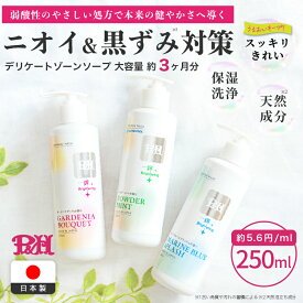 【P10倍!!】P&H デリケートゾーン ソープ VIO フェムケア におい かゆみ 乾燥 対策 フェミニンウォッシュ ジェルタイプ 低刺激 弱酸性 アミノ酸 日本製 250ml