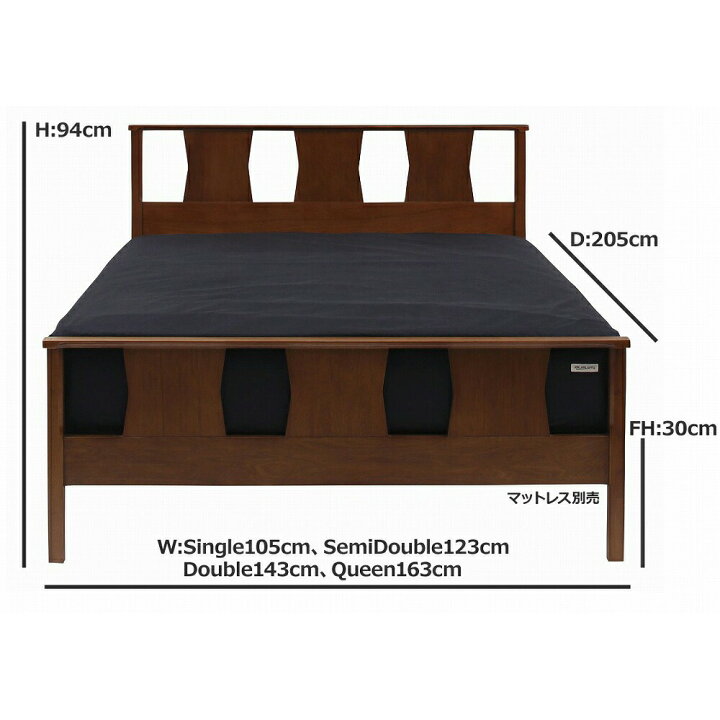 楽天市場】ACME Furniture ACME BROOKS BED SINGLE SEMI-DOUBLE DOUBLE 