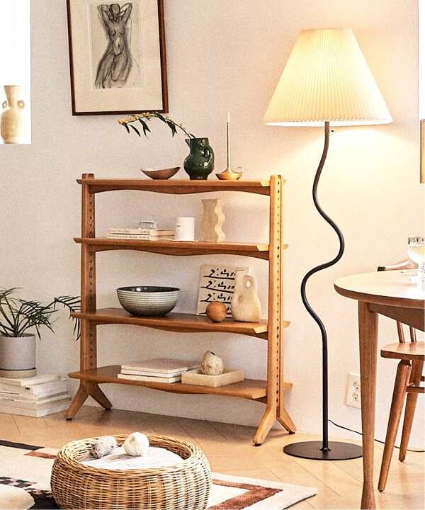 journal standard Furniture 木製シェルフ
