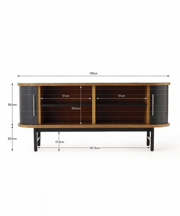 楽天市場】JOURNAL STANDARD FURNITURE ANOR SIDE BOARD black 