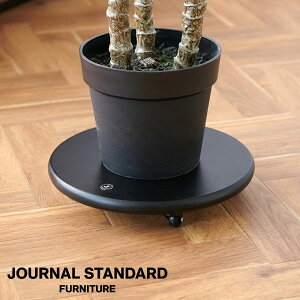 JSF PLANT CADDY round (L) BK JOURNAL STANDARD FURNITURE �W���[�i���X�^���_�[�h�t�@�j�`���[ �v�����g �L�����f�B�[ ���E���h L �u���b�N �v�����^�[�g���[ �v�����^�[�X�^���h �L���X�^�[�t��(����s��)