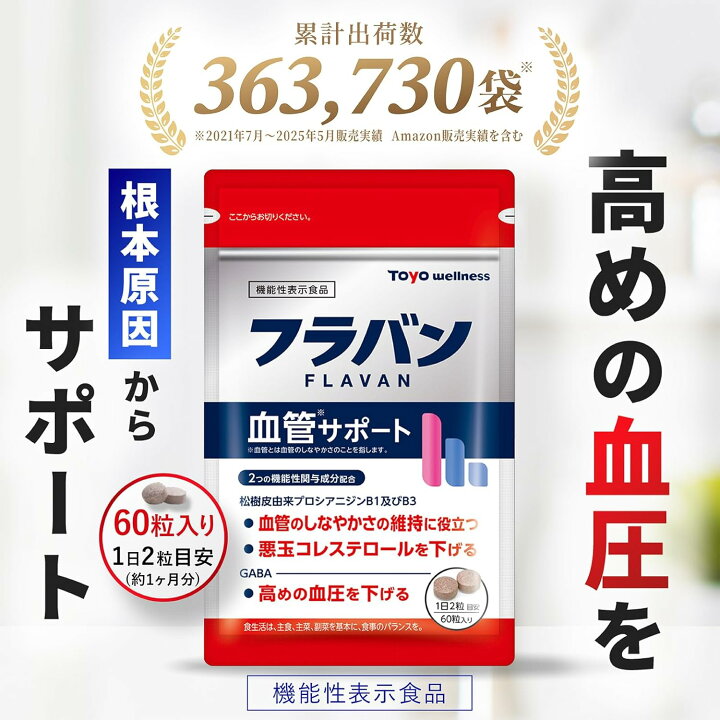 楽天市場】フラバン 血管サポート サプリメント 血圧 下げる サプリ 