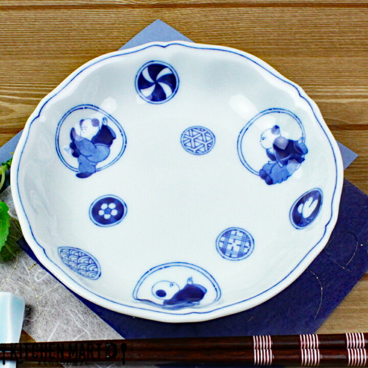楽天市場】藍凛堂 丸紋唐子 RI輪花五〇 深皿 17×3.5cm 美濃焼 和食器 