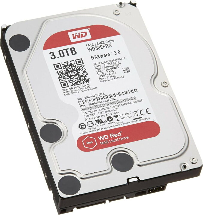 楽天市場】[中古]Western Digital HDD 3TB WD Red NAS RAID 3.5インチ 