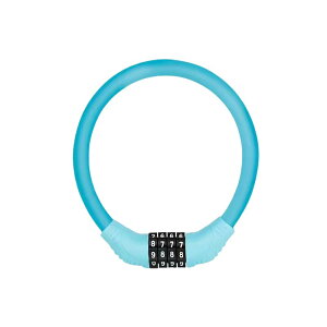 自転車用防盗ロック 頑丈な合金素材で高耐久性 暗証番号式で安心 バイクやマウンテンバイクにも対応し持ち運びも便利 (空色)