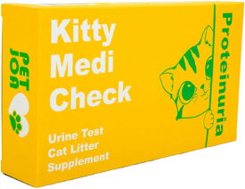 PETJOA Kitty-Medi-Check 猫尿健康テストキット、自宅での簡単なモニタリング (GREEN)蛋白尿チェック