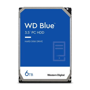 �y�����ςݕi�zWestern Digital �E�G�X�^���f�W�^�� WD Blue 6TB 3.5�C���` ����HDD CMR SATA 6Gb/s 5400rpm 256MB WD60EZAZ �f�X�N�g�b�vPC�E�f�[�^�o�b�N�A�b�v�p