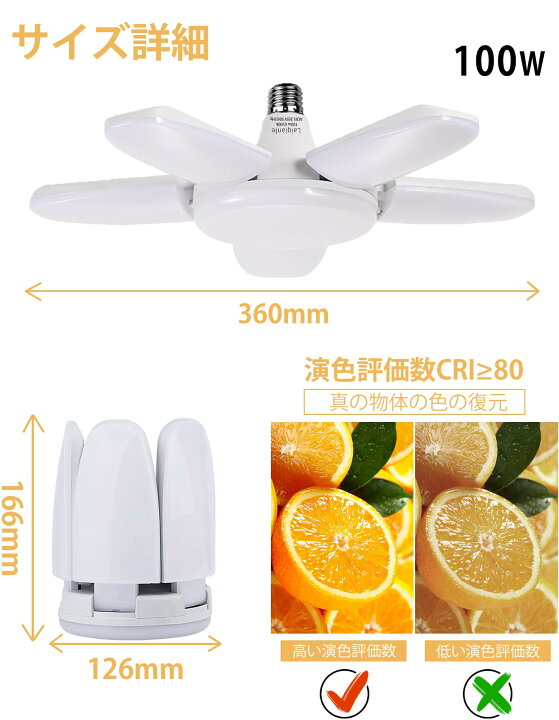 楽天市場】ガレージライト 100w 2個 LEDシーリングライト ペンダント 