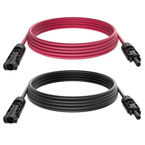 MC4 ���� �P�[�u�� 1500V 10m �\�[���[ ���� �P�[�u�� �\�[���[�p�l���ڑ��p �R�l�N�^�t���\�[���[�p�P�[�u�� 4SQ ���z���R�l�N�^�[ 2�{/1�Z�b�g 10m�� 10m�u���b�N