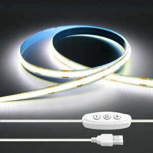 lede[vCg COB x USBCg dd5v 320LEDs/m \ Jbg\ ʃe[vݒu 8mm e[vCg2M zCg